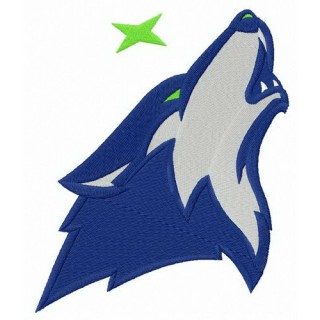 Crunch the Wolf embroidery design - Embroidery Design