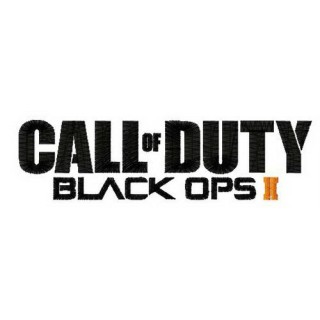 Call of Duty Black Ops 2 logo embroidery design - Embroidery Design