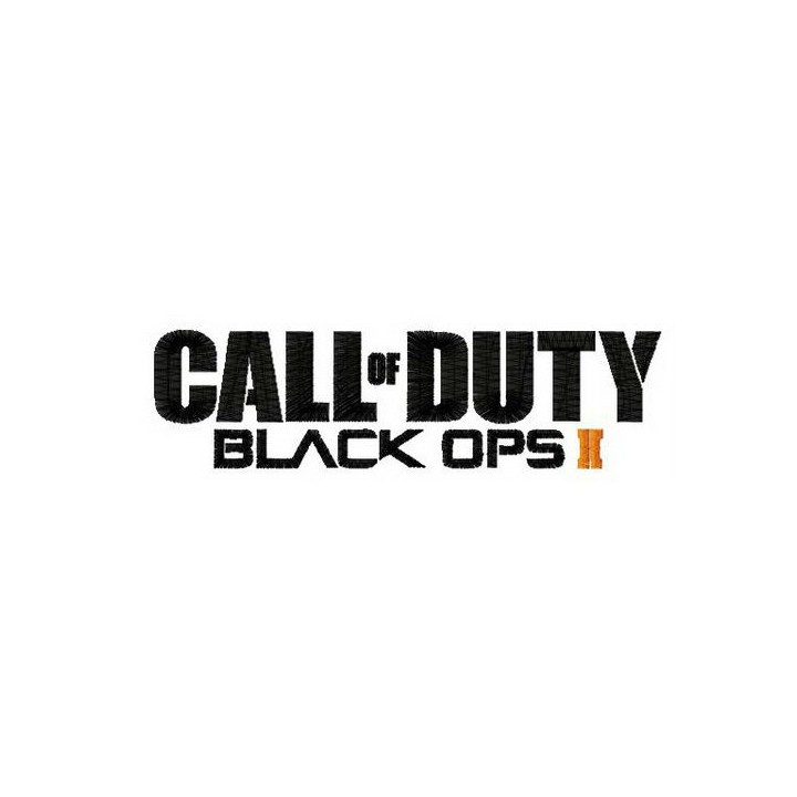 Call of Duty Black Ops 2 logo embroidery design - Embroidery Design