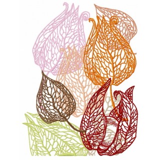 Physalis 2 embroidery design - Embroidery Design