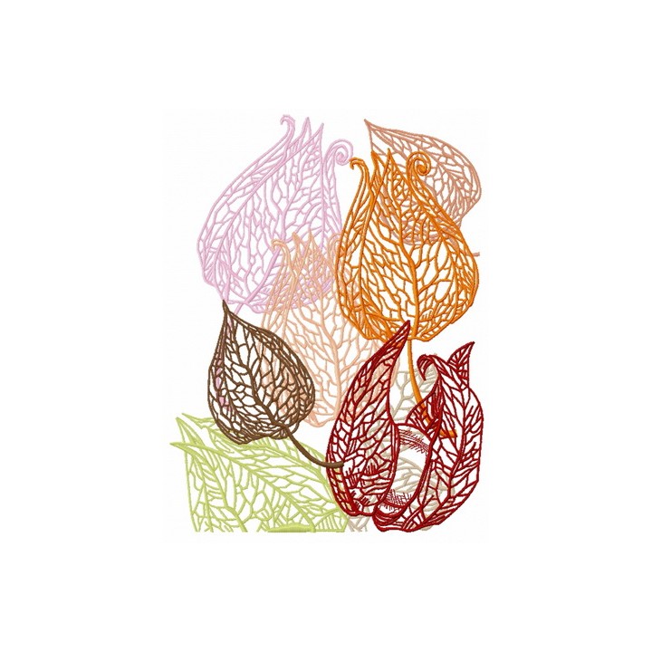 Physalis 2 embroidery design - Embroidery Design