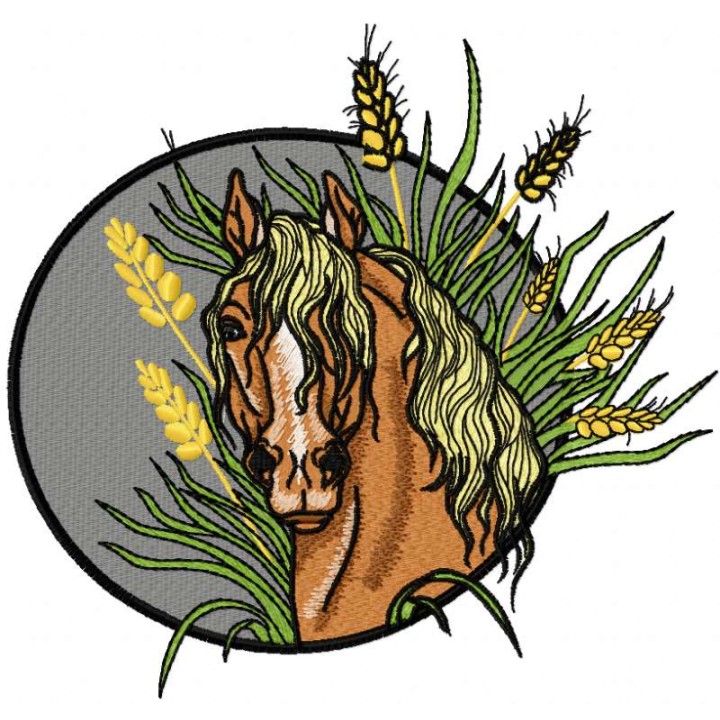 Steppe horse 2 embroidery design - Embroidery Design