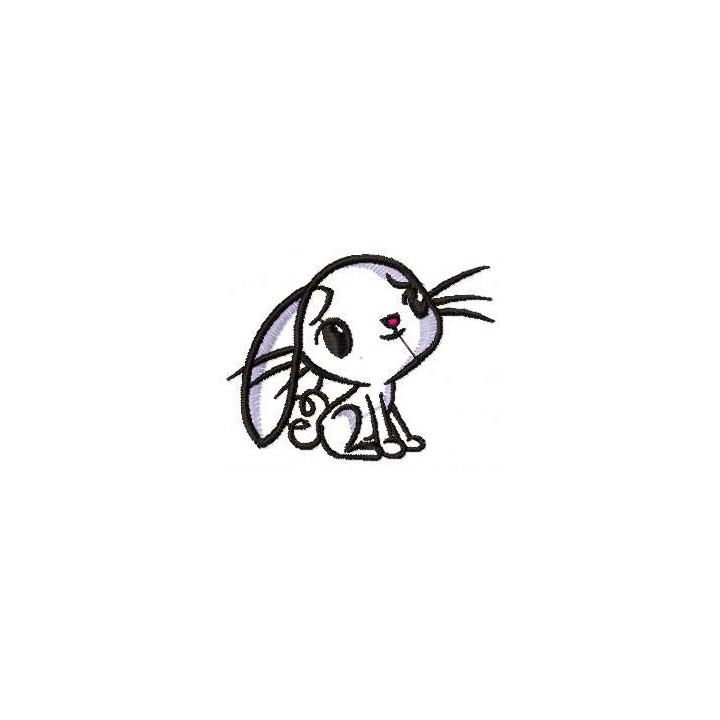 Cute bunny embroidery design - Embroidery Design