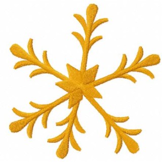 Gold snowfale 2 embroidery design - Embroidery Design