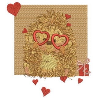 My prickly Valentine embroidery design - Embroidery Design