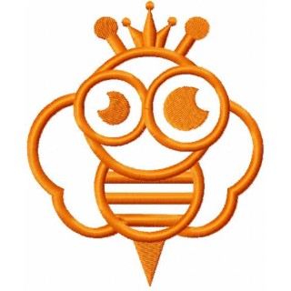 Bee King embroidery design - Embroidery Design