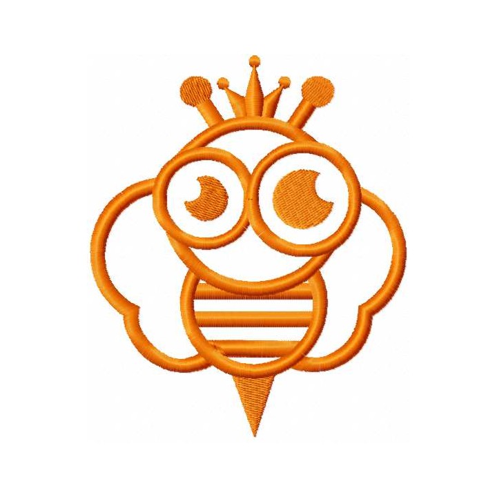 Bee King embroidery design - Embroidery Design