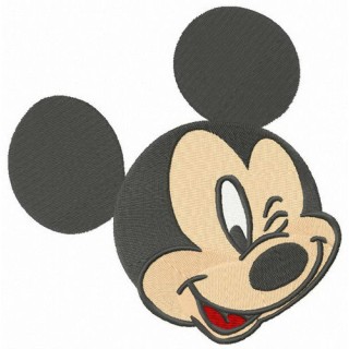 Mickey winks embroidery design - Embroidery Design