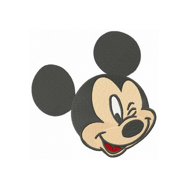 Mickey winks embroidery design - Embroidery Design