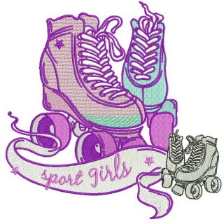 Sport girls embroidery design - Embroidery Design