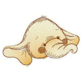 Elephant with blushing cheeks embroidery design - Embroidery Design