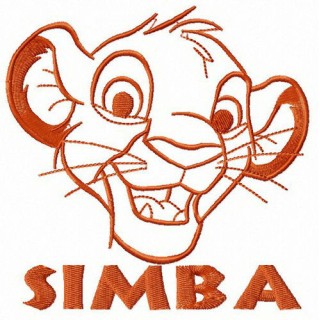Little Simba Lion King embroidery design - Embroidery Design