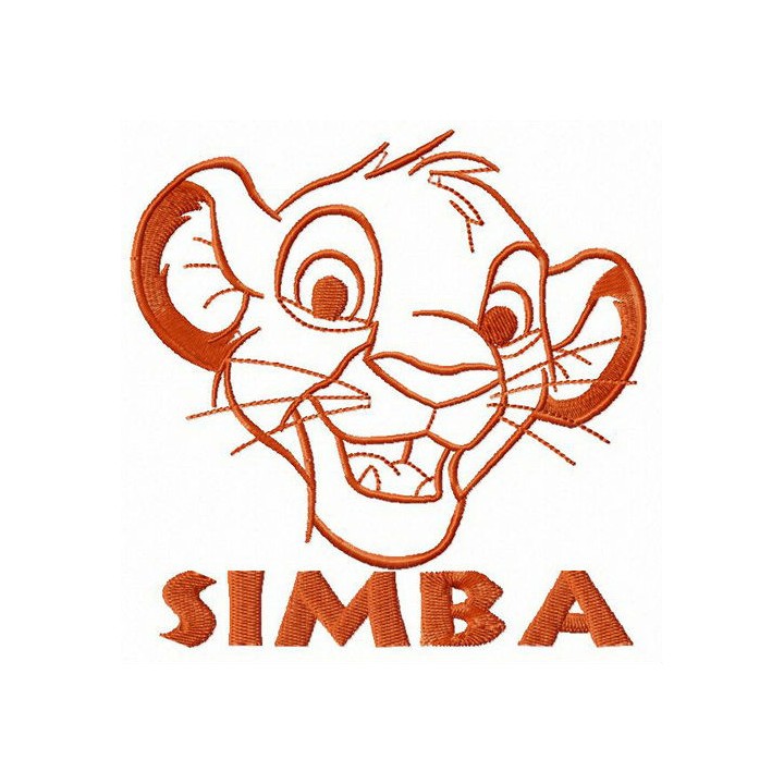 Little Simba Lion King embroidery design - Embroidery Design