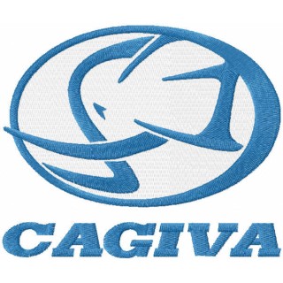 Cagiva logo embroidery design - Embroidery Design