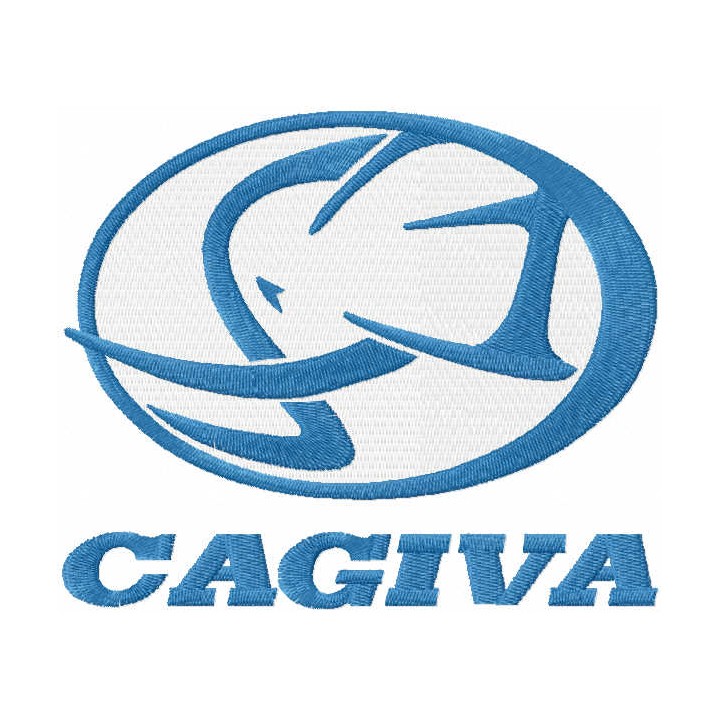 Cagiva logo embroidery design - Embroidery Design