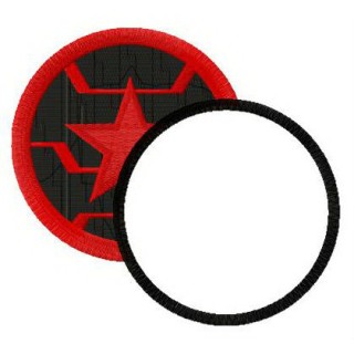 Winter Soldier round monogram embroidery design - Embroidery Design