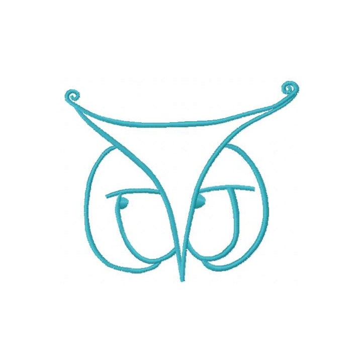 Owl eyes 6 embroidery design - Embroidery Design