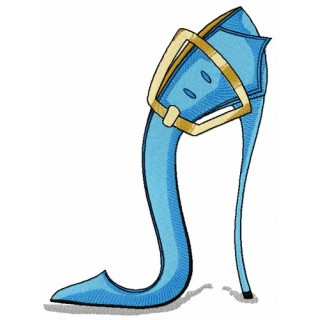 High heels with buckle embroidery design - Embroidery Design