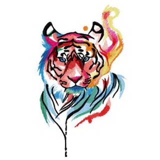 Tiger in my mind embroidery design - Embroidery Design