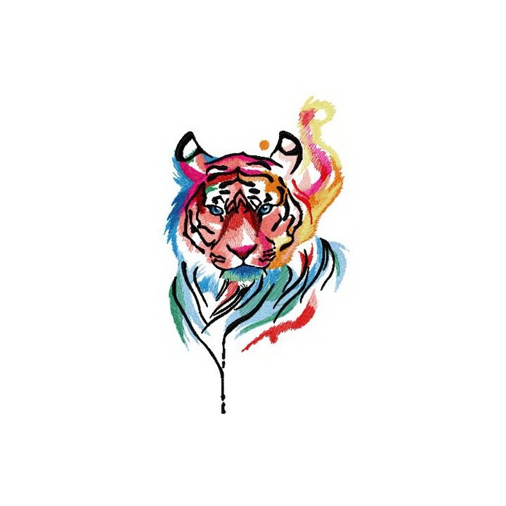 Tiger in my mind embroidery design - Embroidery Design