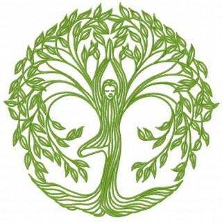 Dryad embroidery design - Embroidery Design
