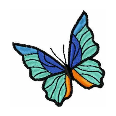 Butterfly 11 embroidery design featuring intricate stitching patterns, perfect for embellishing various fabric projects.