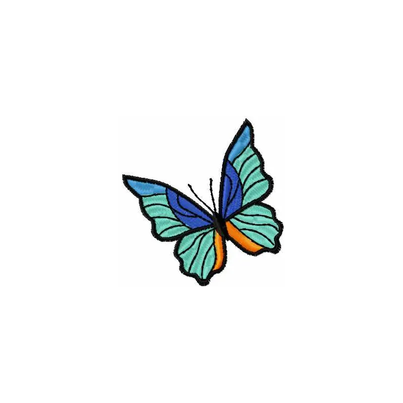 Butterfly 11 embroidery design featuring intricate stitching patterns, perfect for embellishing various fabric projects.