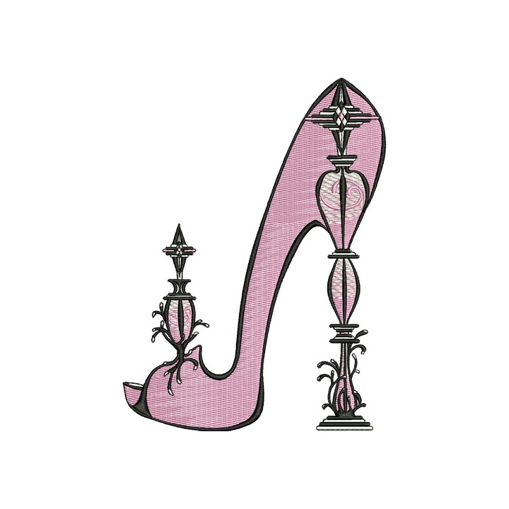 Extravagant high heels embroidery design - Embroidery Design