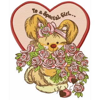 To a special girl embroidery design - Embroidery Design