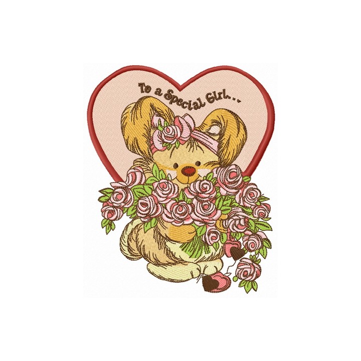 To a special girl embroidery design - Embroidery Design
