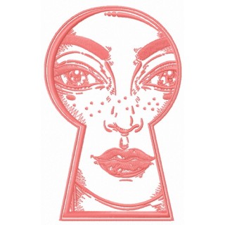 Spying embroidery design - Embroidery Design