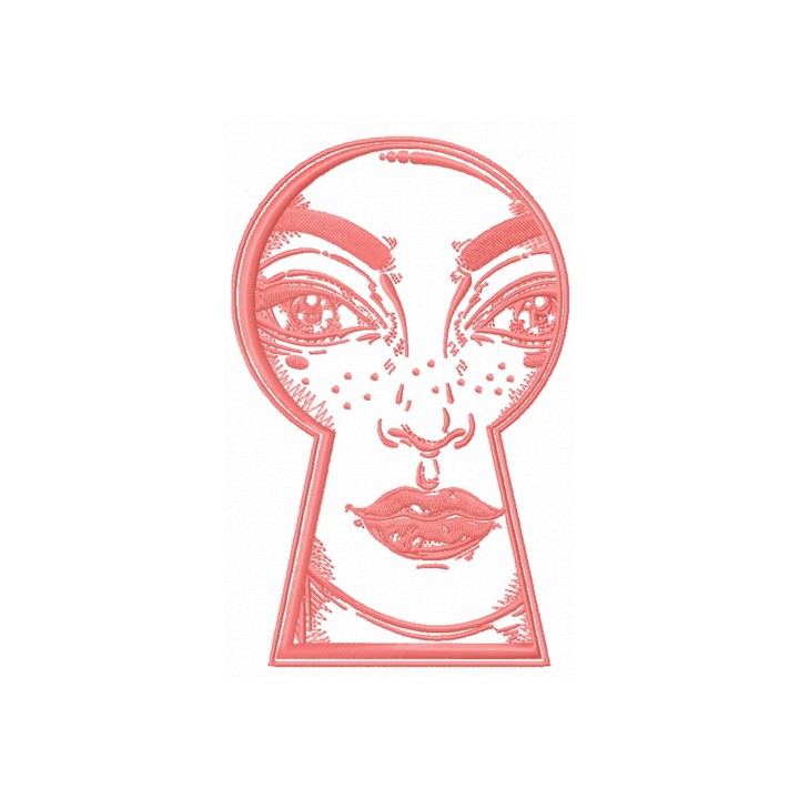 Spying embroidery design - Embroidery Design