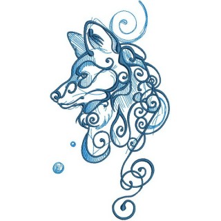 Wolf spirit 5 embroidery design - Embroidery Design