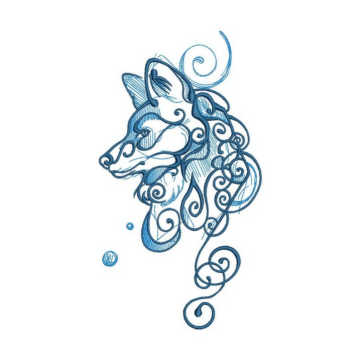 Wolf spirit 5 embroidery design - Embroidery Design