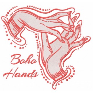 Boho hands embroidery design - Embroidery Design