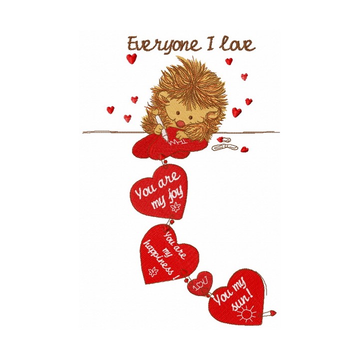 Everyone I love embroidery design - Embroidery Design