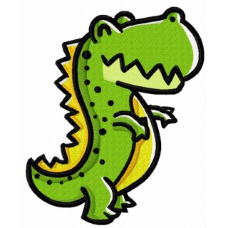 Smiling tyrannosaurus embroidery design - Embroidery Design