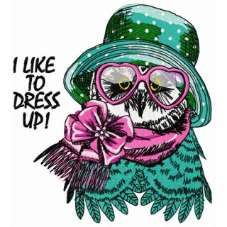 I like to dress up embroidery design - Embroidery Design