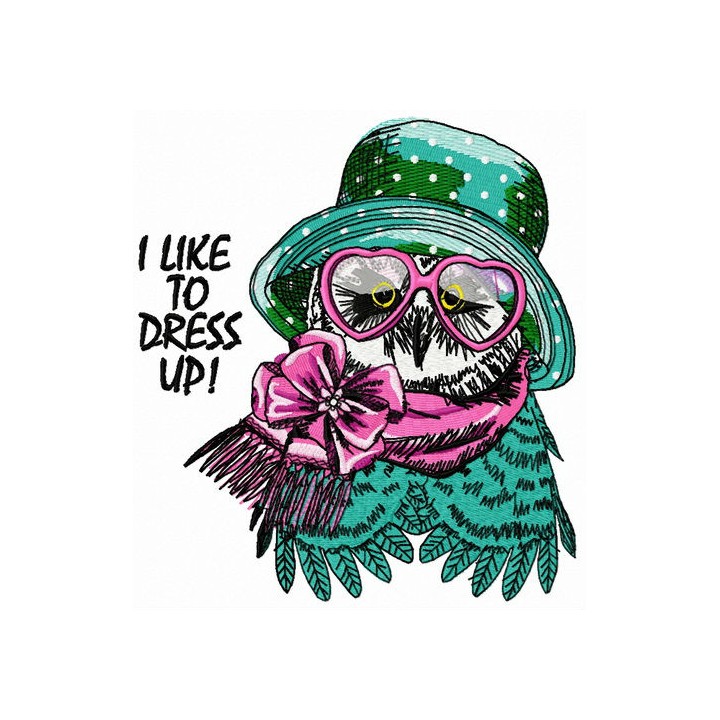 I like to dress up embroidery design - Embroidery Design