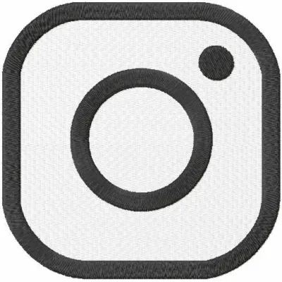 Instagram sign embroidery design preview showcasing intricate stitching patterns for social media-themed projects.