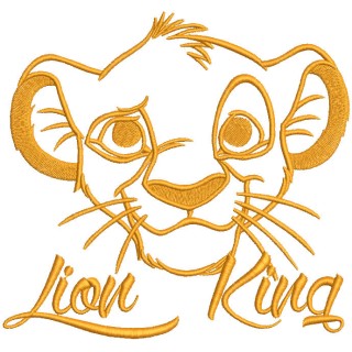 Simba Lion King embroidery design - Embroidery Design