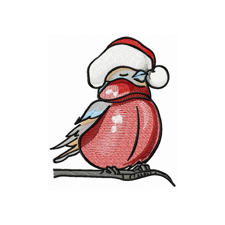Bullfinch 6 embroidery design - Embroidery Design