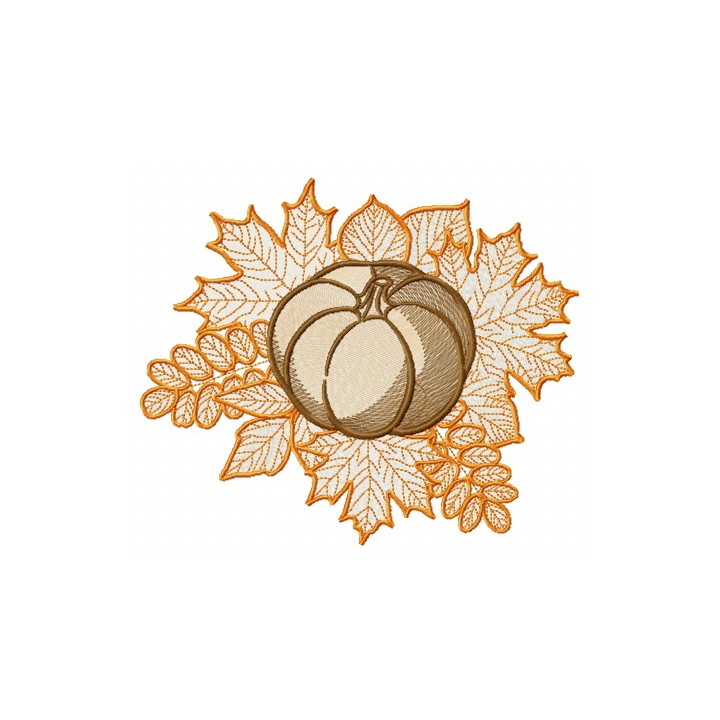 Pumpkin embroidery design - Embroidery Design