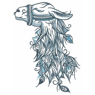 Lama embroidery design - Embroidery Design