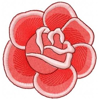 Red rose 9 embroidery design - Embroidery Design