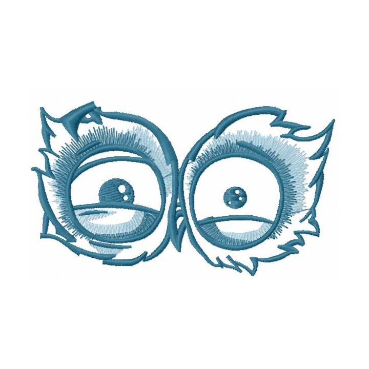 Owl eyes 5 embroidery design - Embroidery Design