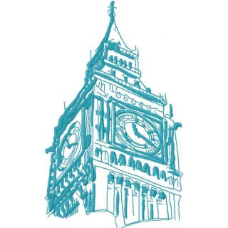 Big Ben embroidery design - Embroidery Design