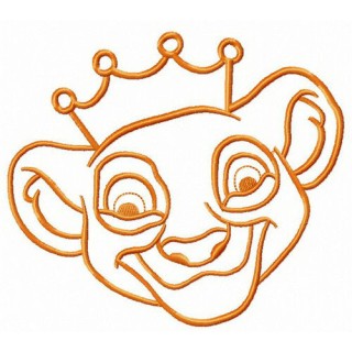 Lion King muzzle embroidery design - Embroidery Design