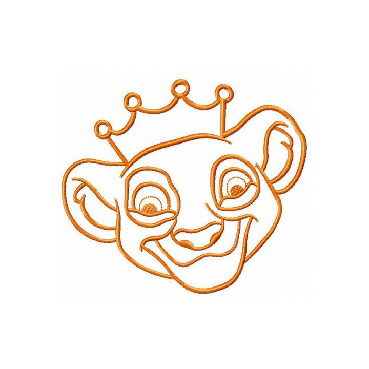 Lion King muzzle embroidery design - Embroidery Design