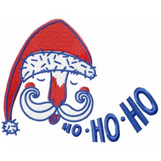 Santa's face embroidery design - Embroidery Design